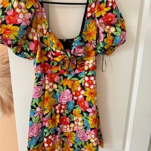 For Love And Lemons Multicolor Floral Blouse